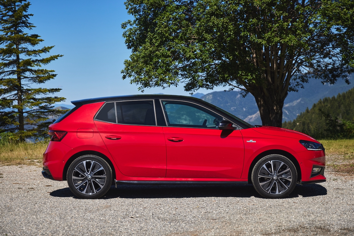 2021 Skoda Fabia rear driving