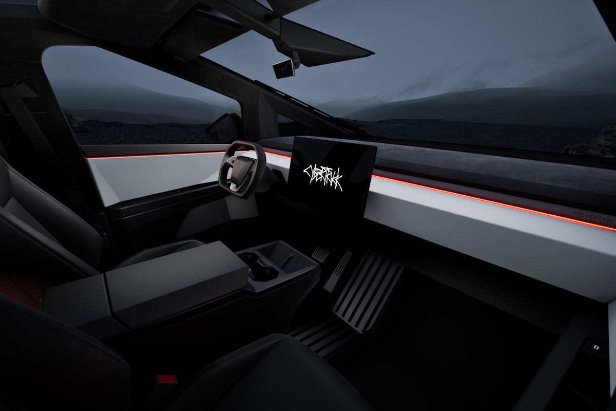 2025 Tesla Cybertruck Preview - interior