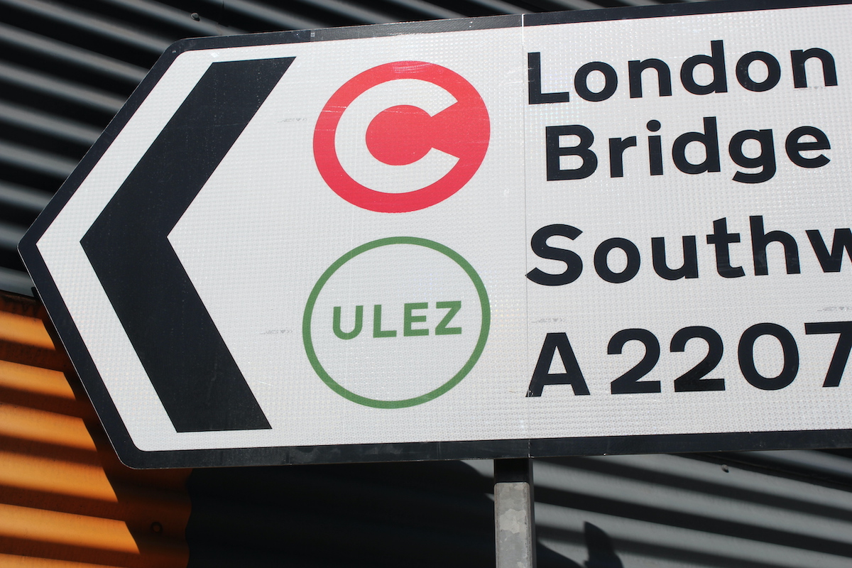 ULEZ London sign
