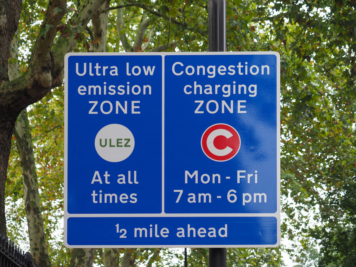 ULEZ and Congestion Charge sign