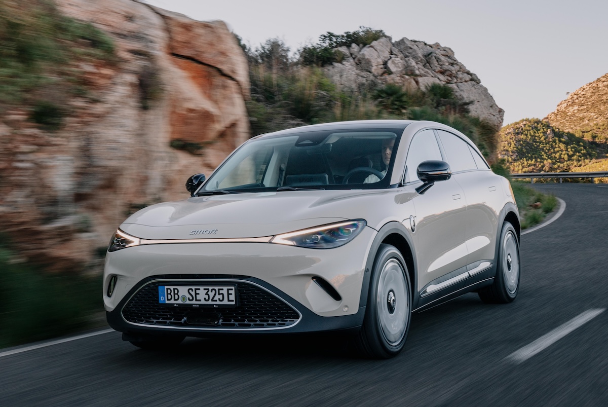 Smart 3 electric SUV front driving
