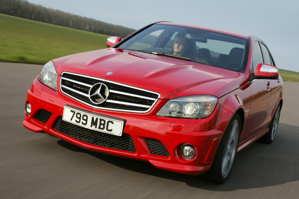 Mercedes C63 AMG front driving