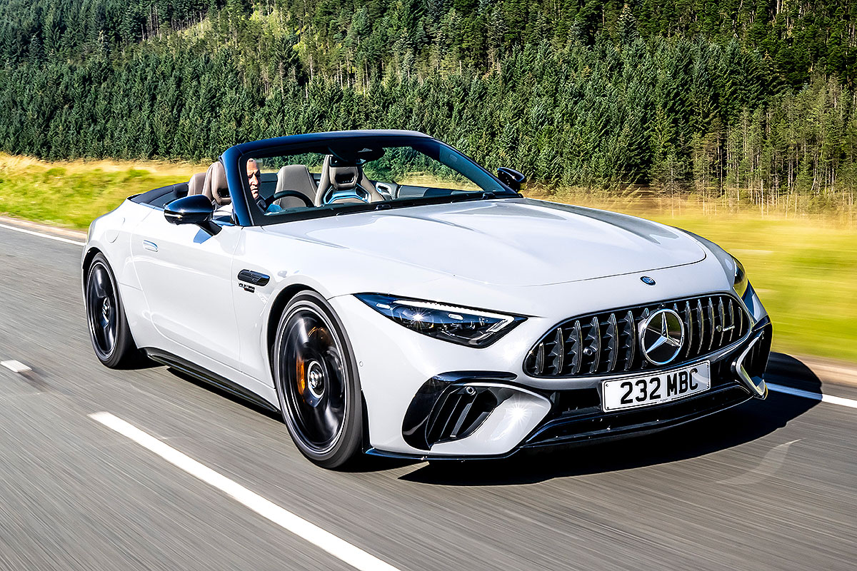 2026 Mercedes-AMG SL front driving