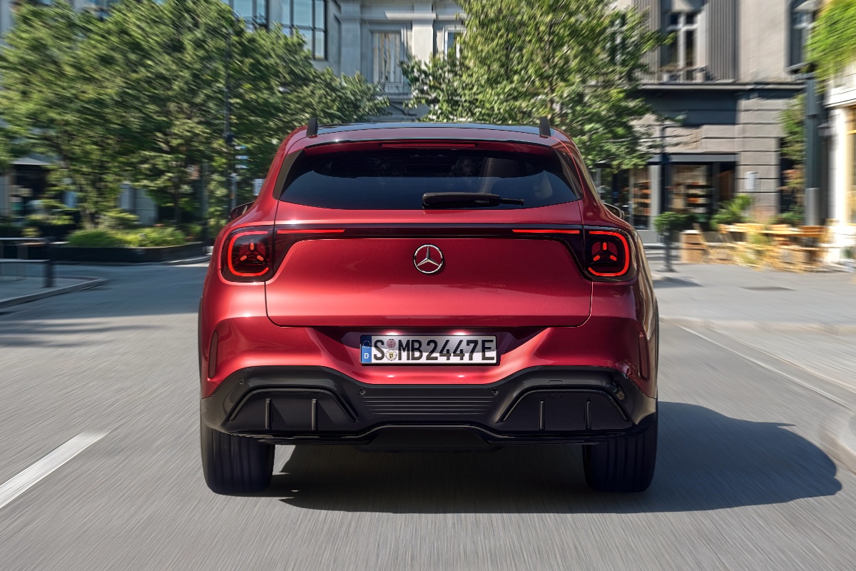 2026 Mercedes-Benz GLA rear driving 1