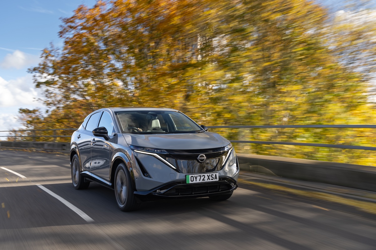 Nissan ARIYA front driving