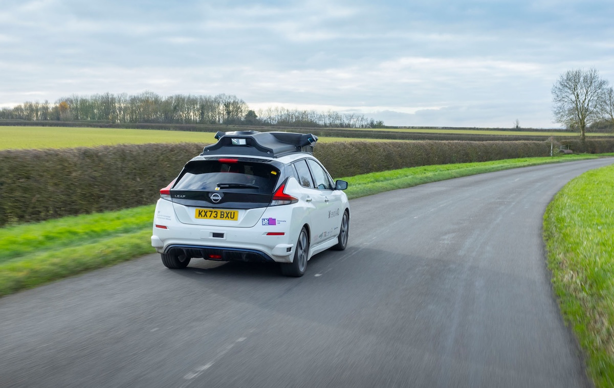 Nissan self driving car rear