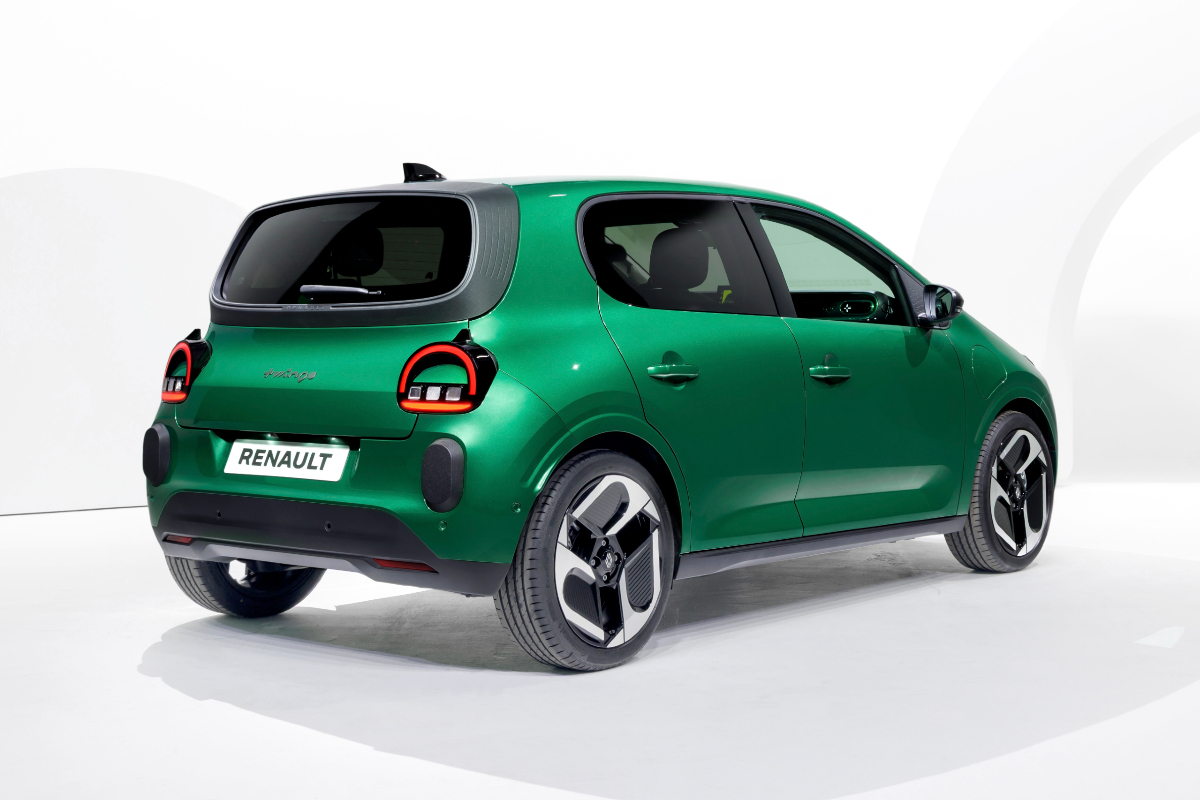 2027 Renault Twingo green rear 3 4