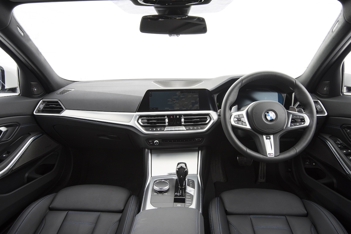 BMW 330e interior dashboard