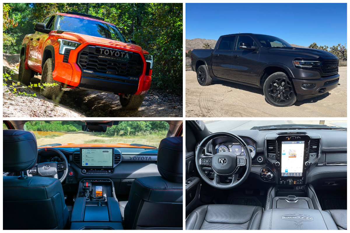 2023 Toyota Tundra vs 2023 RAM 1500 FullSize Pickup Trucks Compared