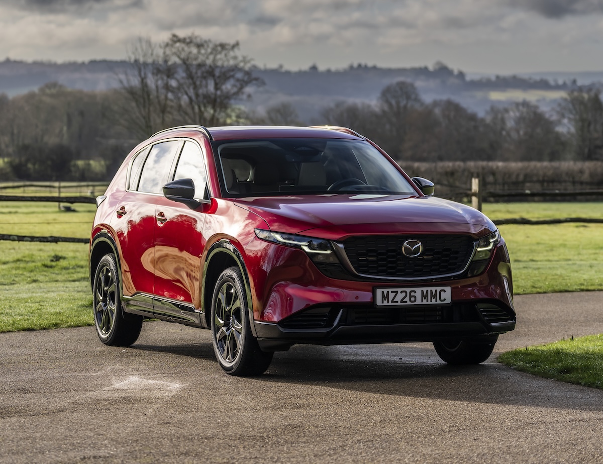 2026 Mazda CX-5 red front driving