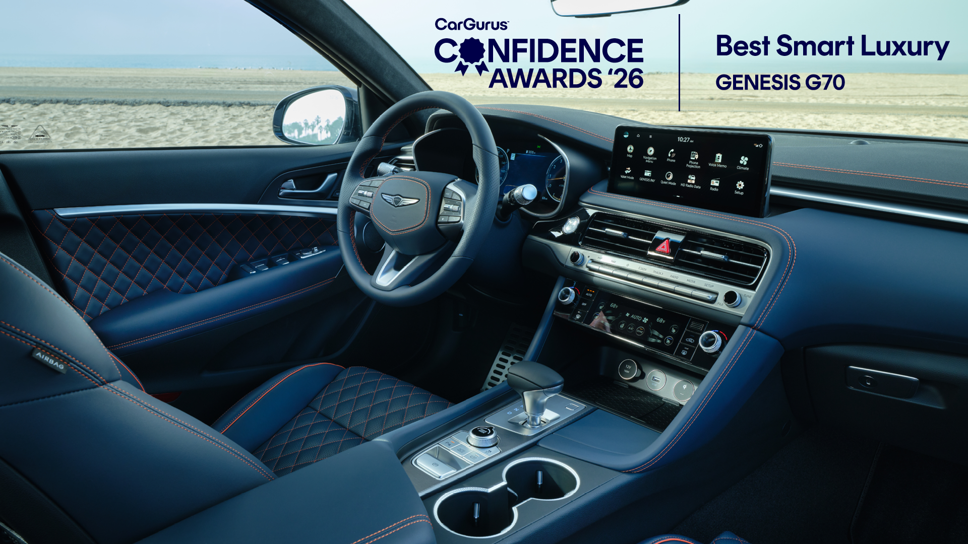 CarGurus Confidence Awards Genesis G70 Int