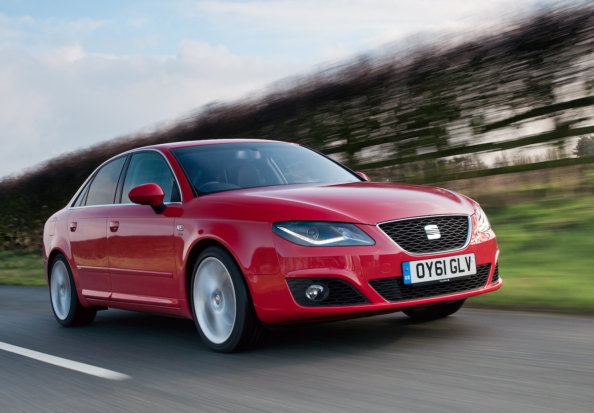 2012 SEAT Exeo red front driving