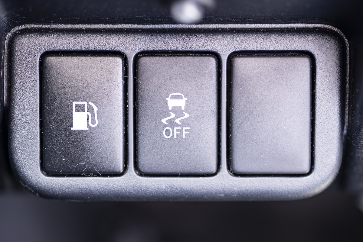 Traction control button TCS