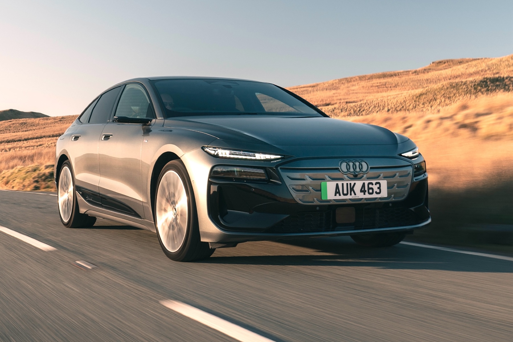 2025 Audi A6 E-Tron Sportback driving 