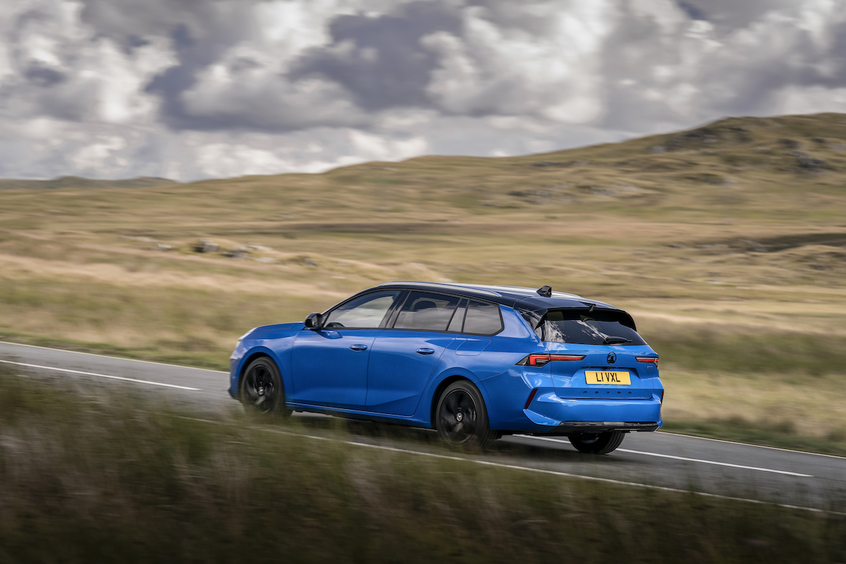 Vauxhall Astra GS Sports Tourer driving rear