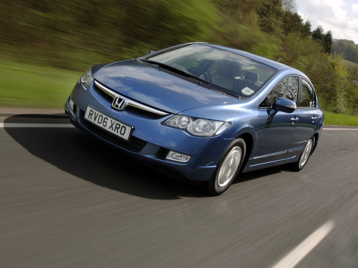 Honda Civic Hybrid front driving