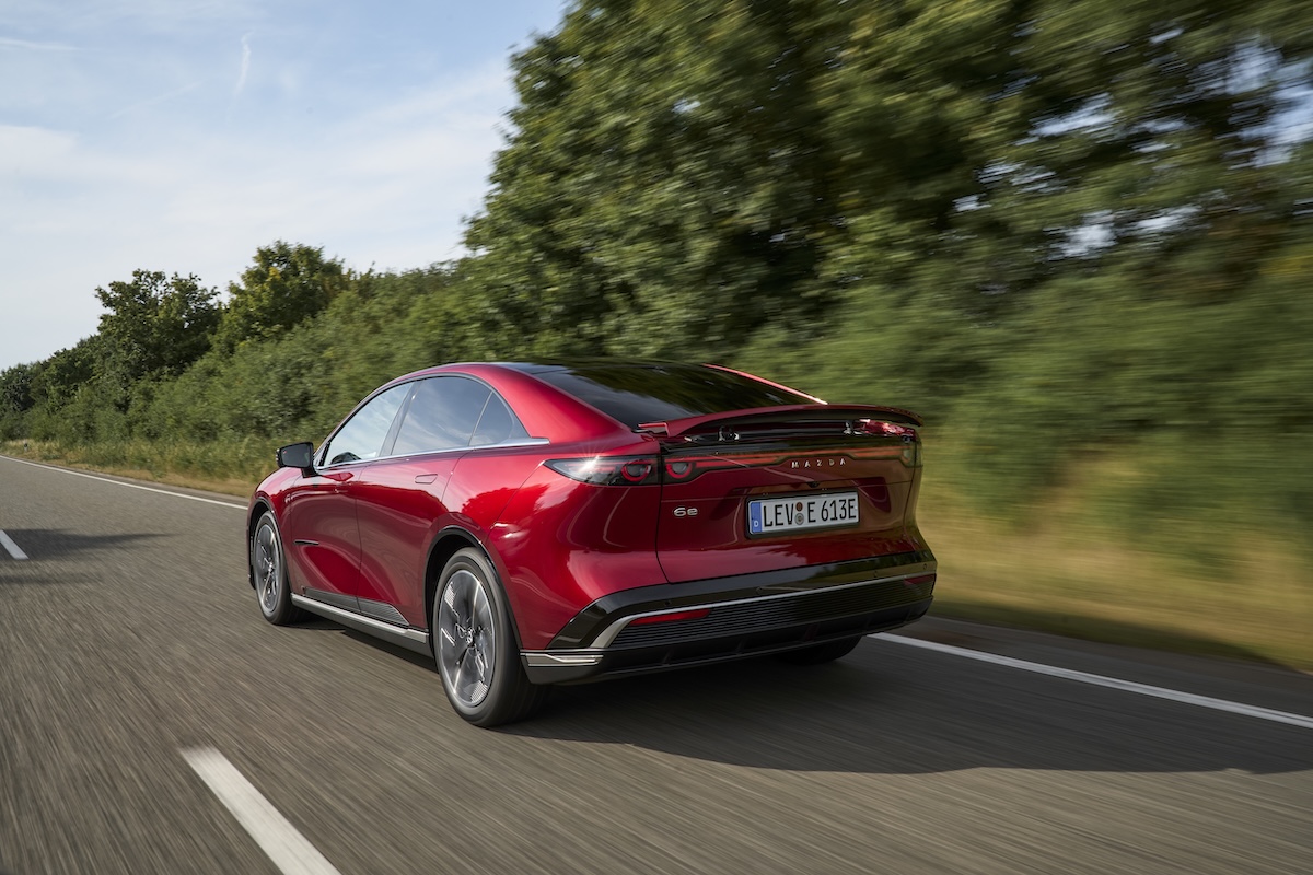 Mazda 6e rear driving