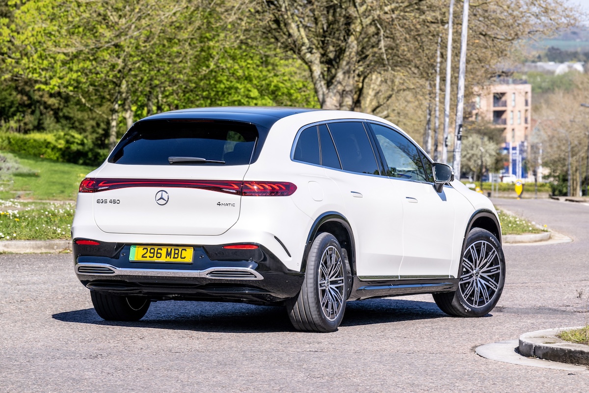Mercedes EQS SUV rear corner
