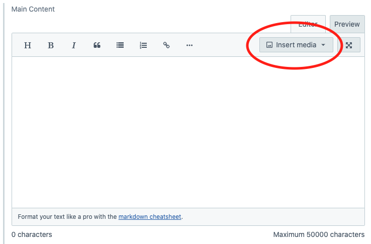 insert media screenshot
