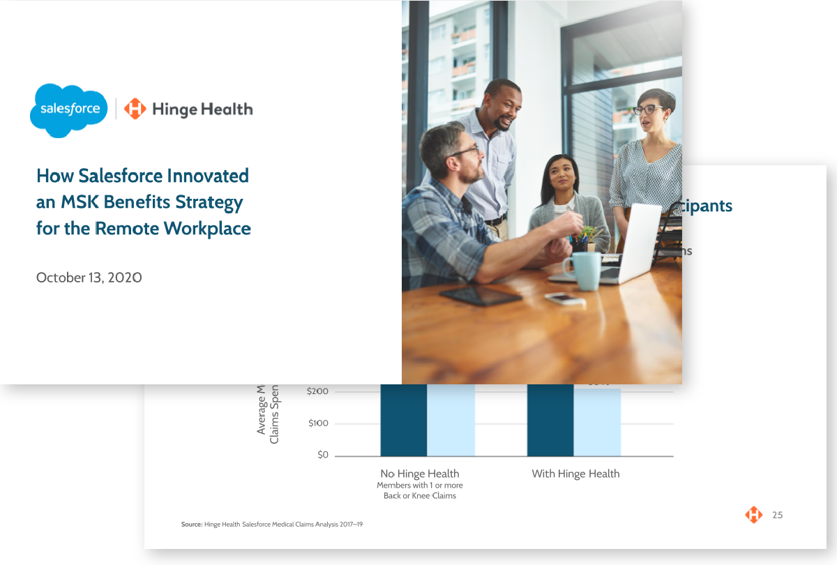 How Salesforce innovated a MSK benefits strategy for the remote workplace