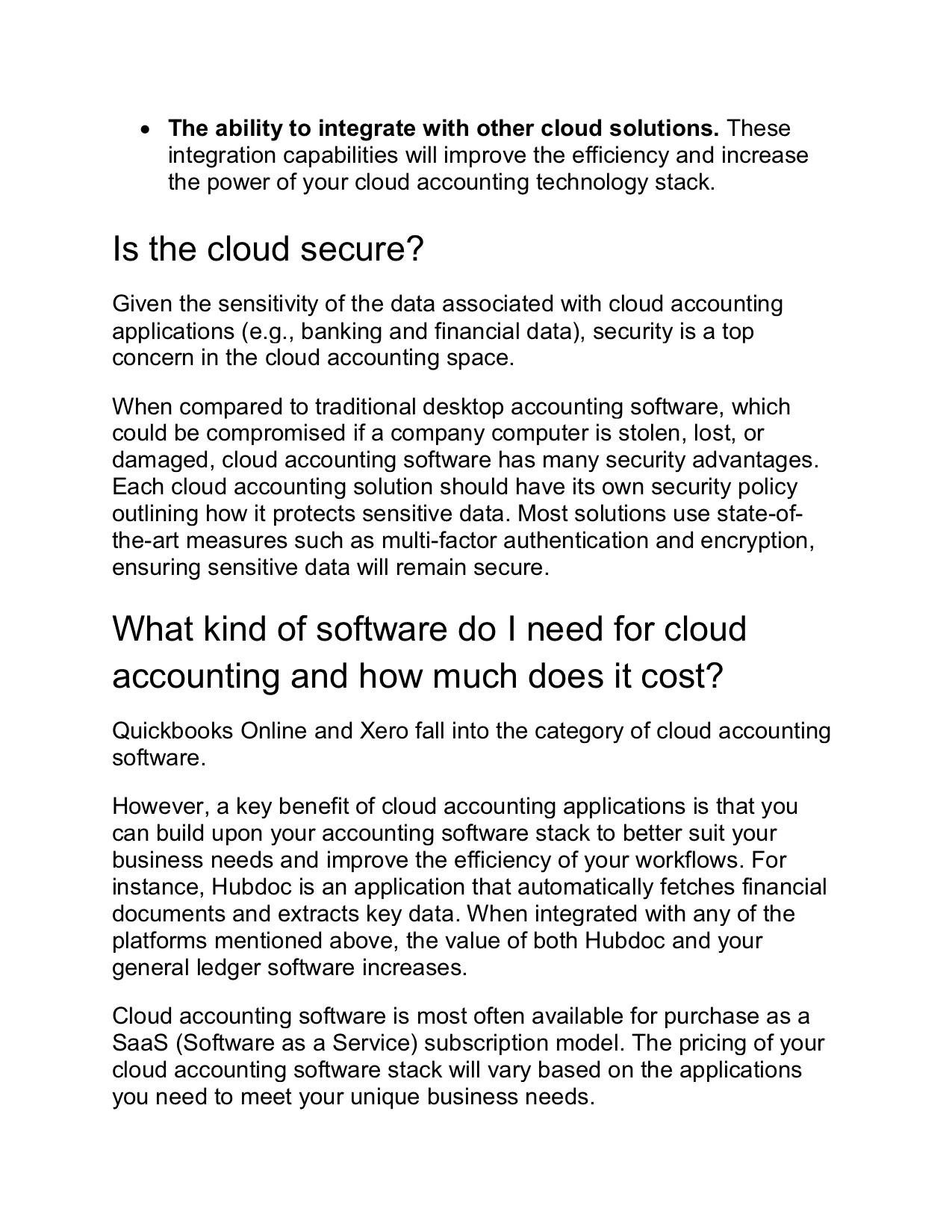 Cloud Accounting FAQs - What Your Clients Need to Know 4