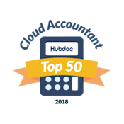 Hubdoc Top 50 Cloud Accountant 2018 badge