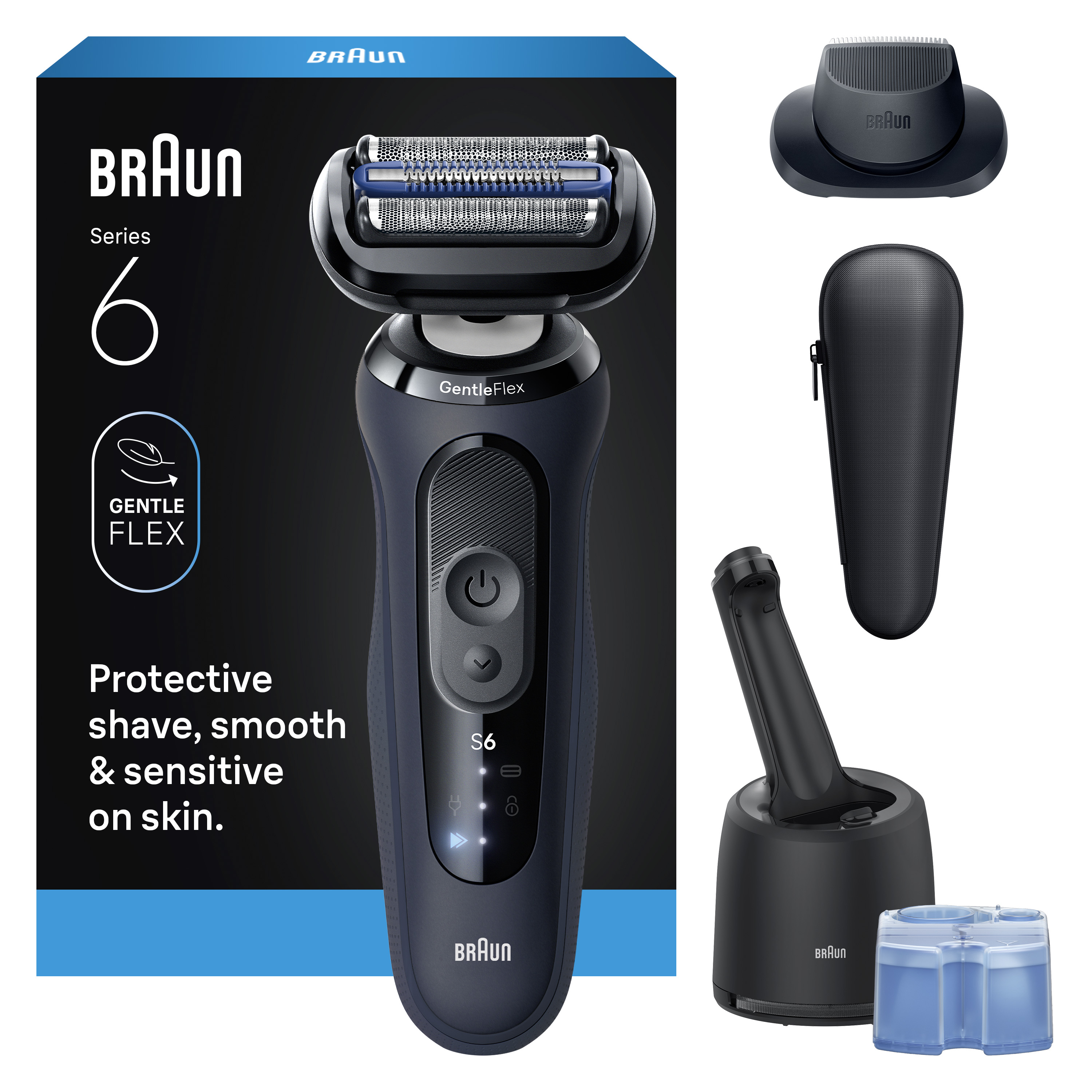 Braun Series 6: Shaver for Men Wet & Dry for sensitive skin | Braun CA