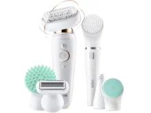 Braun Epilator Silk-pil 9 9-030 with Flexible Head, Facial Hair Removal for  Women and Men, Shaver & Trimmer, Cordless, Rechargeable, Wet & Dry, Beauty  Kit with Body Massage Pad