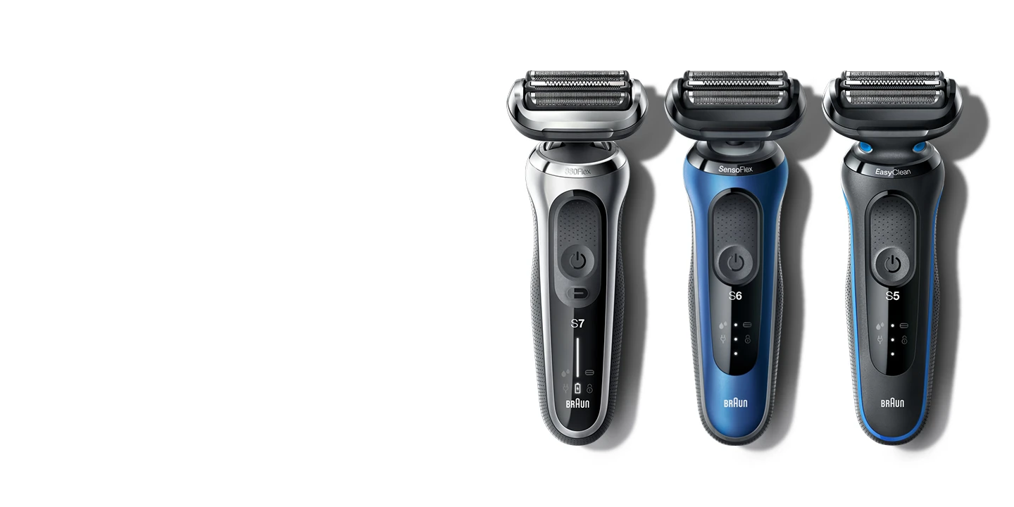 Here’s a guide on how to use your Series 7, 6 or 5 shaver