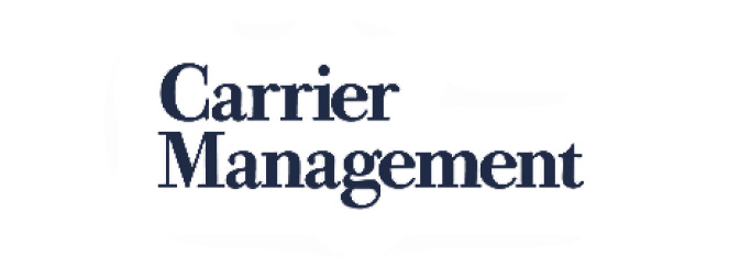 Black and gold Carrier Management logo