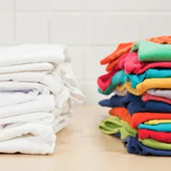 2. Sort clothes.