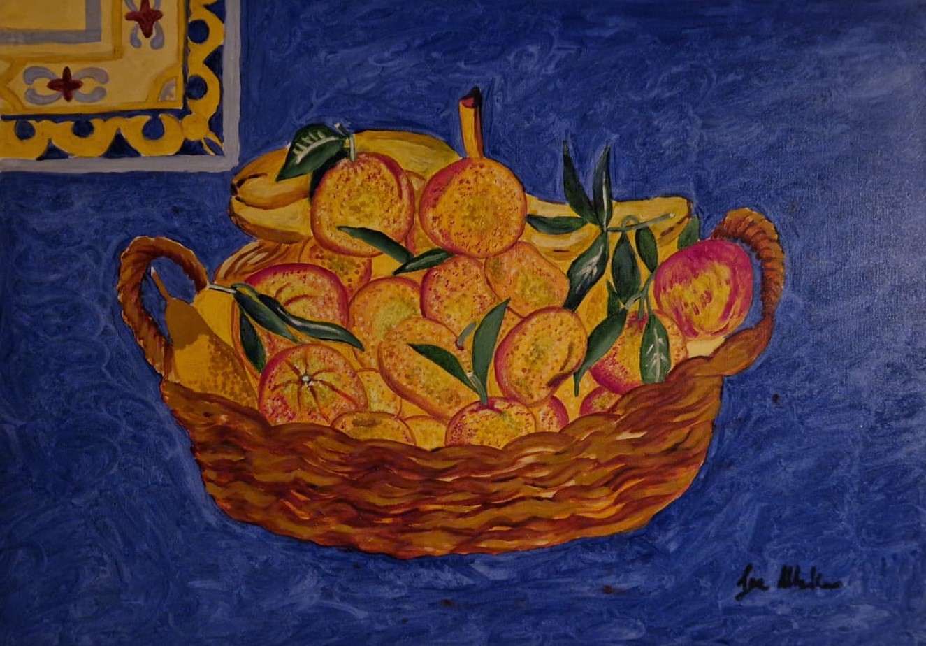 Il cesto con arance