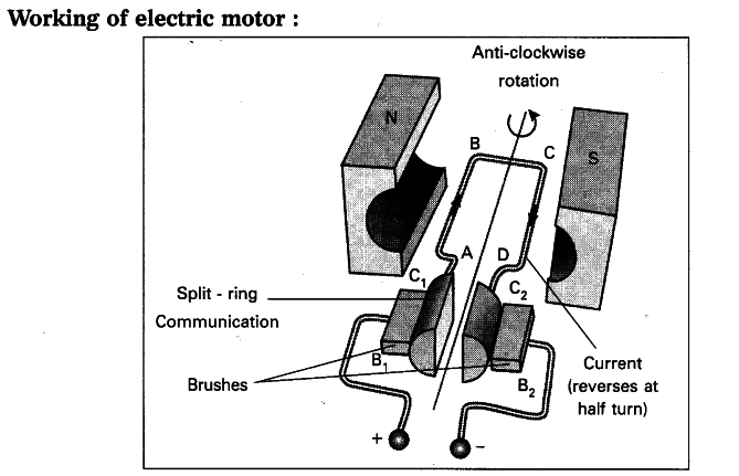 Working of an electric motor