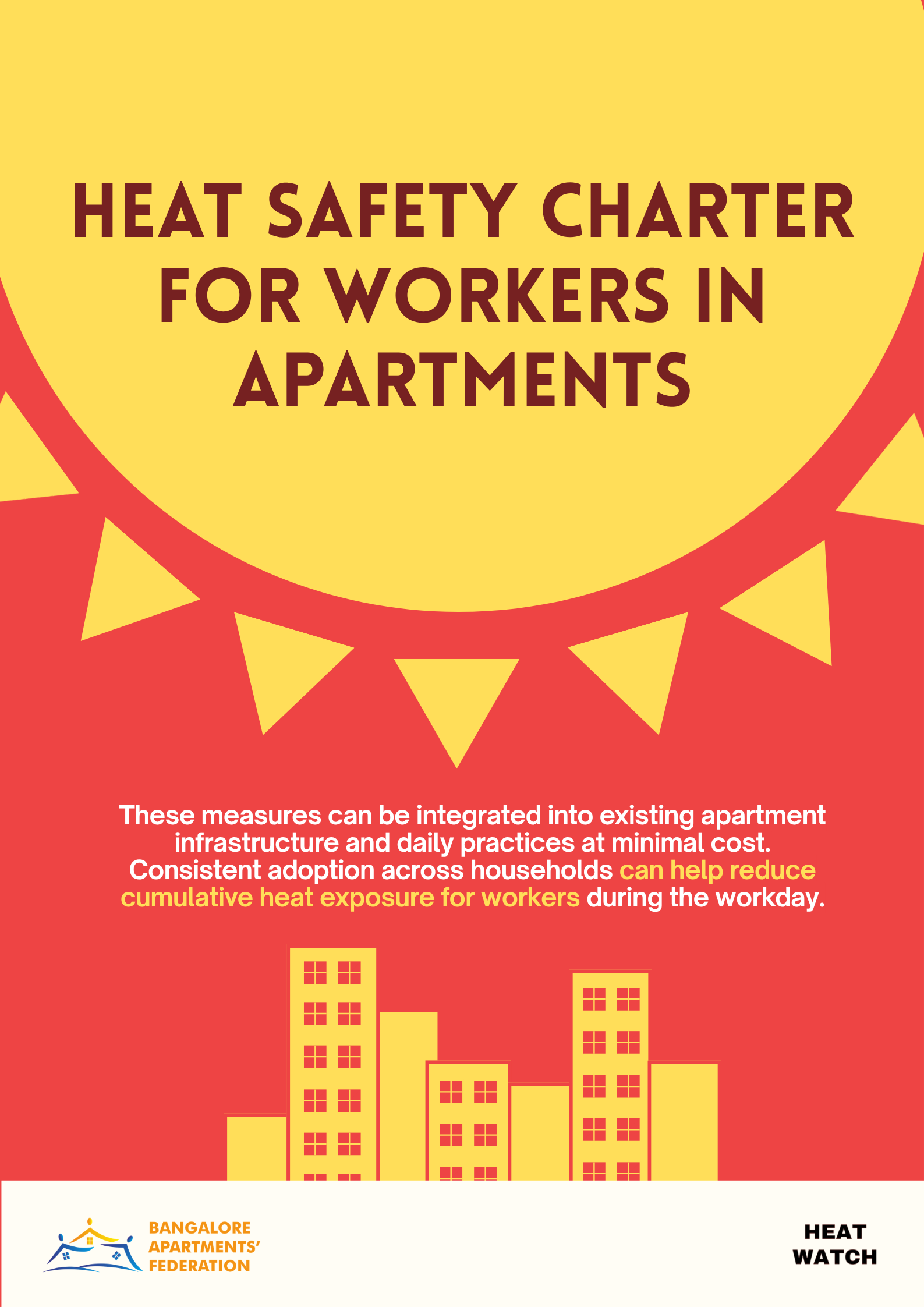 Cover Page of Heat Safety Charter for Workers in Apartments