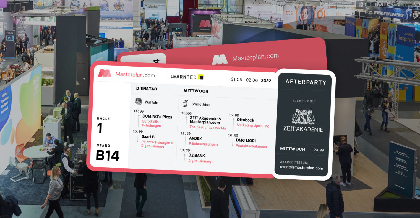 Masterplan @ LearnTec: Schedule & After-Party with ZEIT Akademie