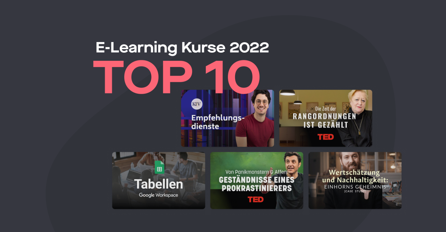 Top 10 der am besten bewerteten E-Learning-Kurse 2022