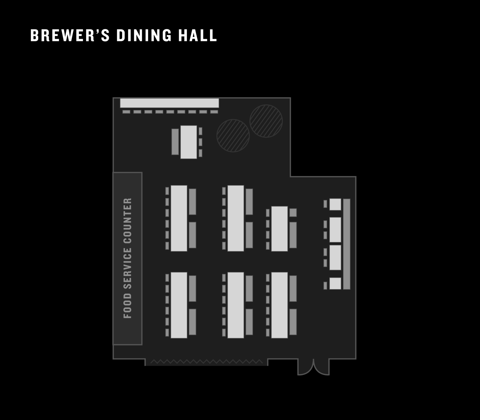 Brewer’s Dining Hall Floor Plan