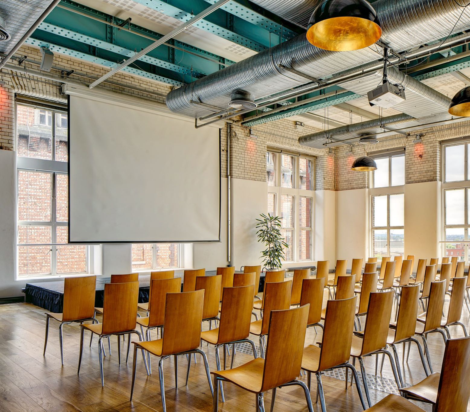 Arrol Suite conference style set up at the Guinness Storehouse