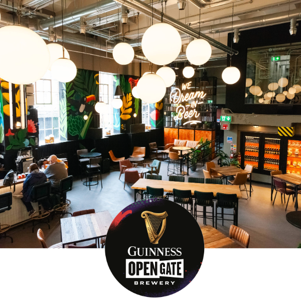 People enjoying outdoor summer party at the Guinness Open Gate Brewery