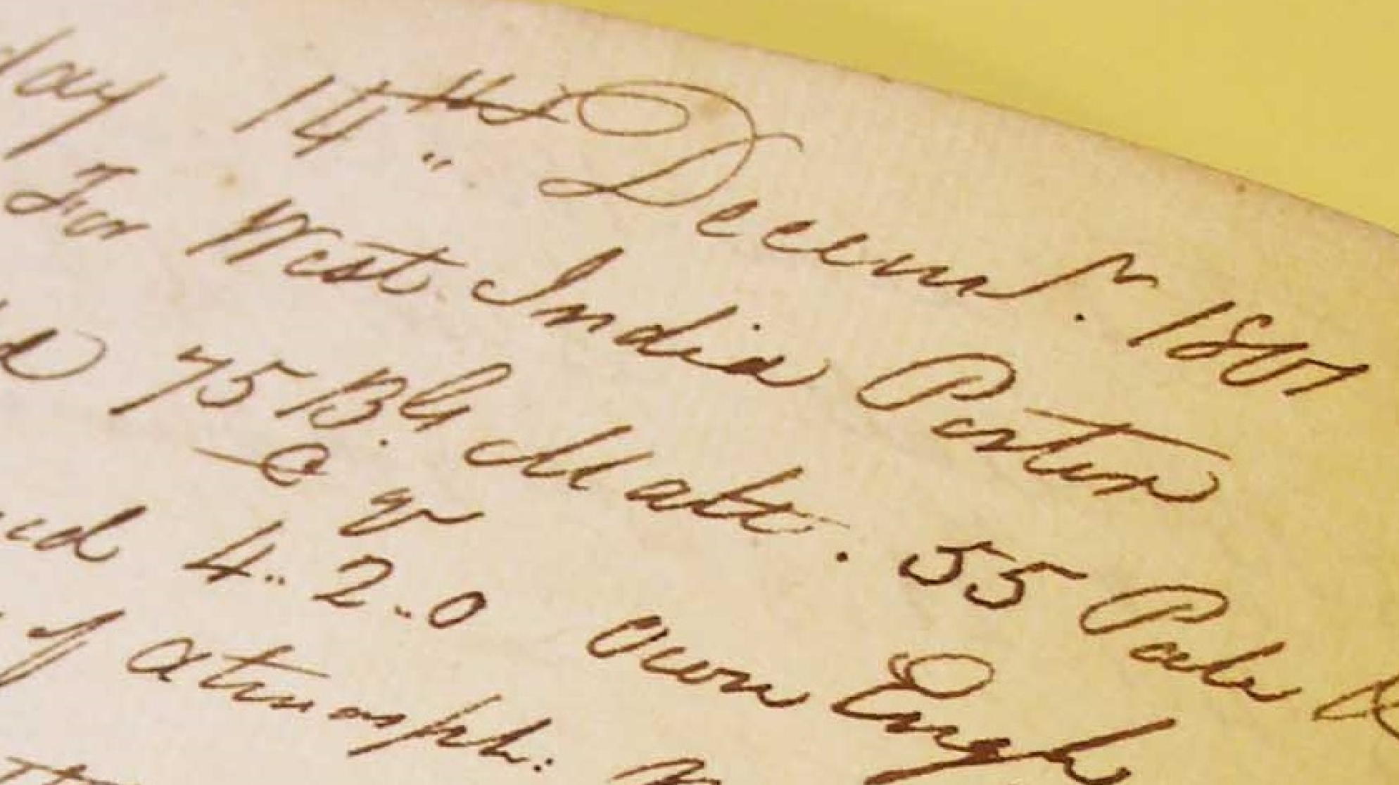 A recipe in an old brewing notebook, dated 14th December 1801.