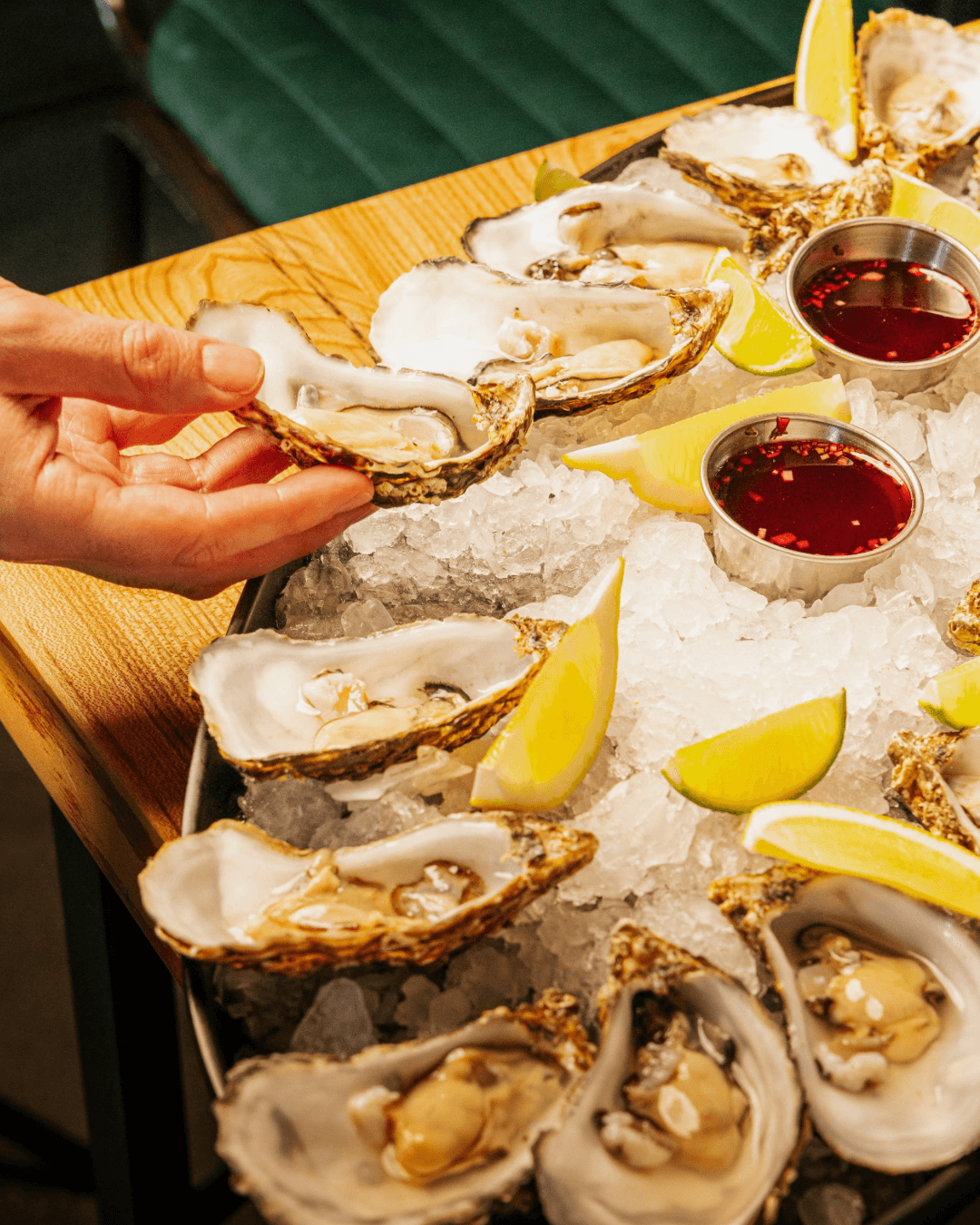 A plate of Oysters served at GOGB