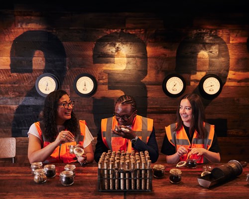 Visitors enjoying the roasthouse.