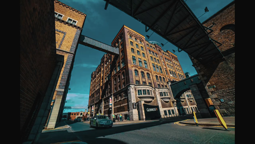 Outside view of the Guinness Storehouse