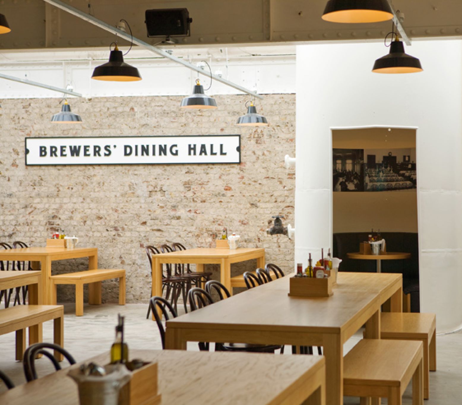 Brewers’ Dining Hall view of water tanks
