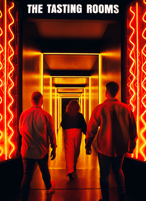 Three visitors entering the tasting rooms at the Guinness Storehouse