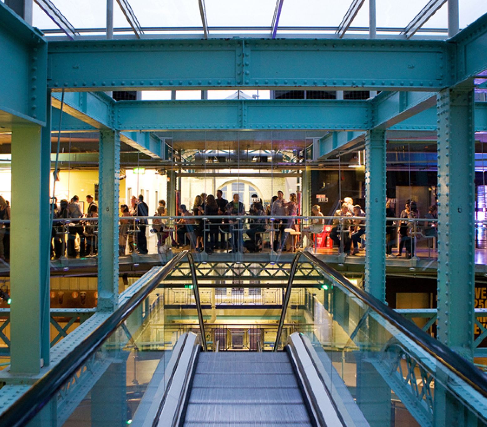 Elevator view of Guinness Storehouse 5th floor