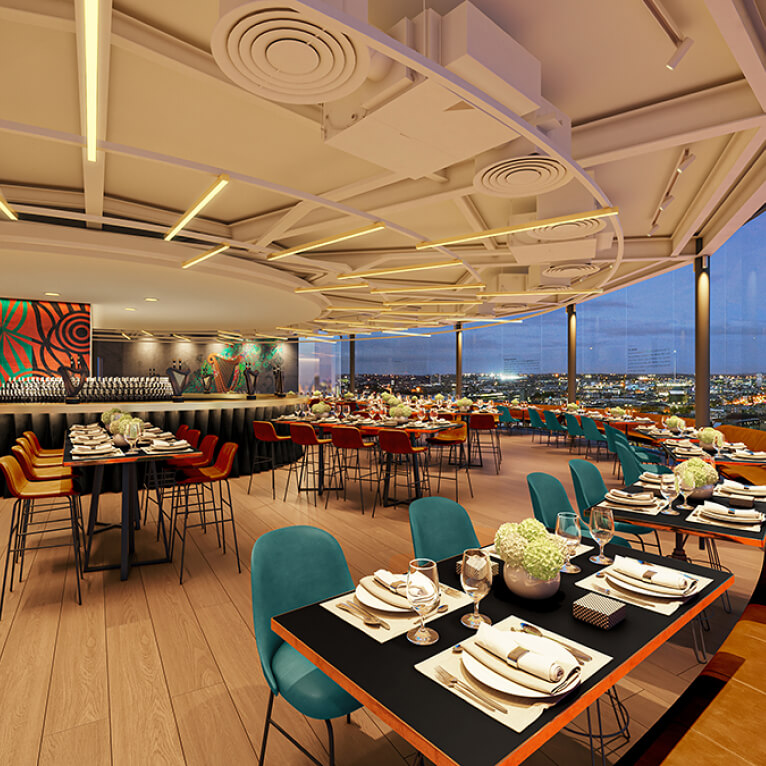 Gravity Bar set up for private event