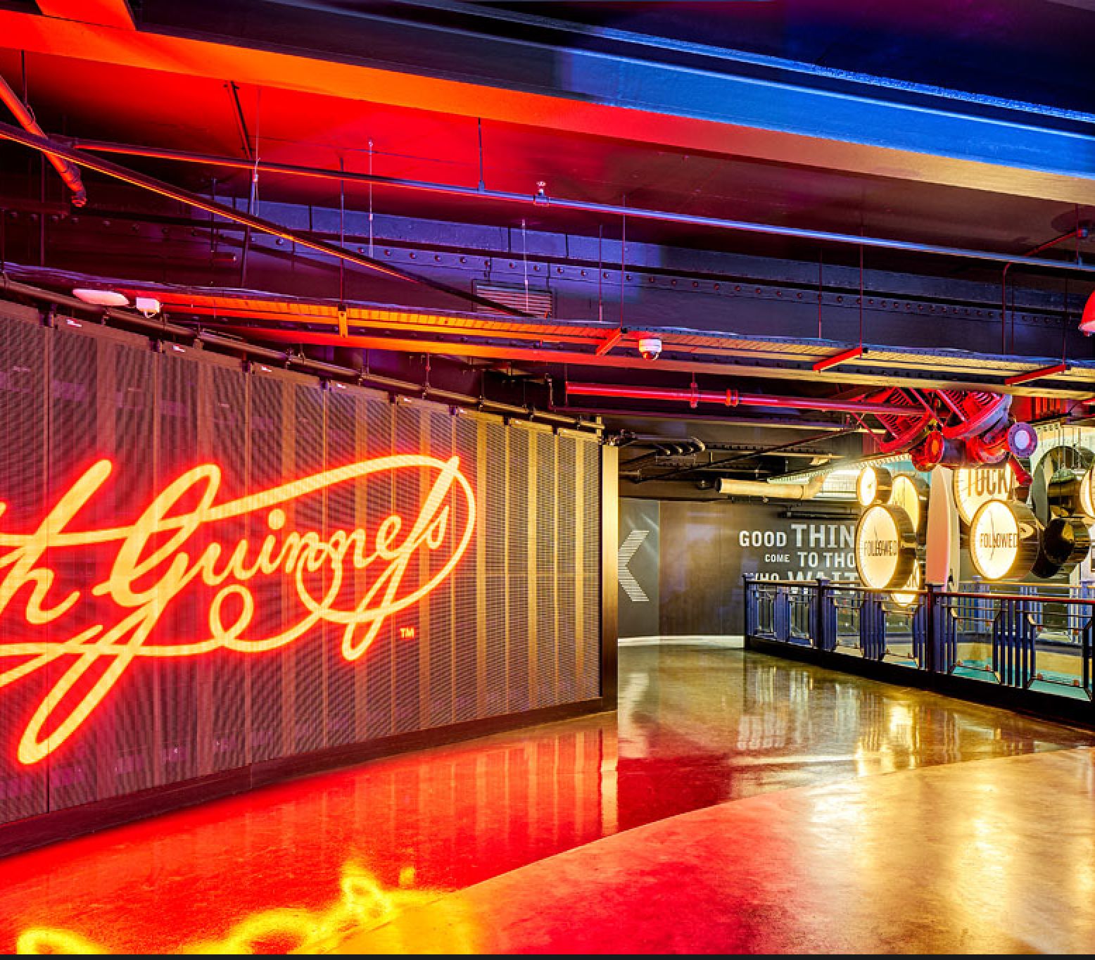 Panoramic view of Guinness Storehouse 3rd floor