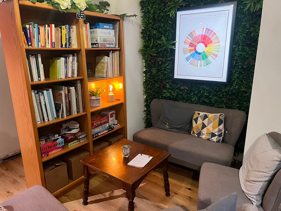 Board games available to play at Stage