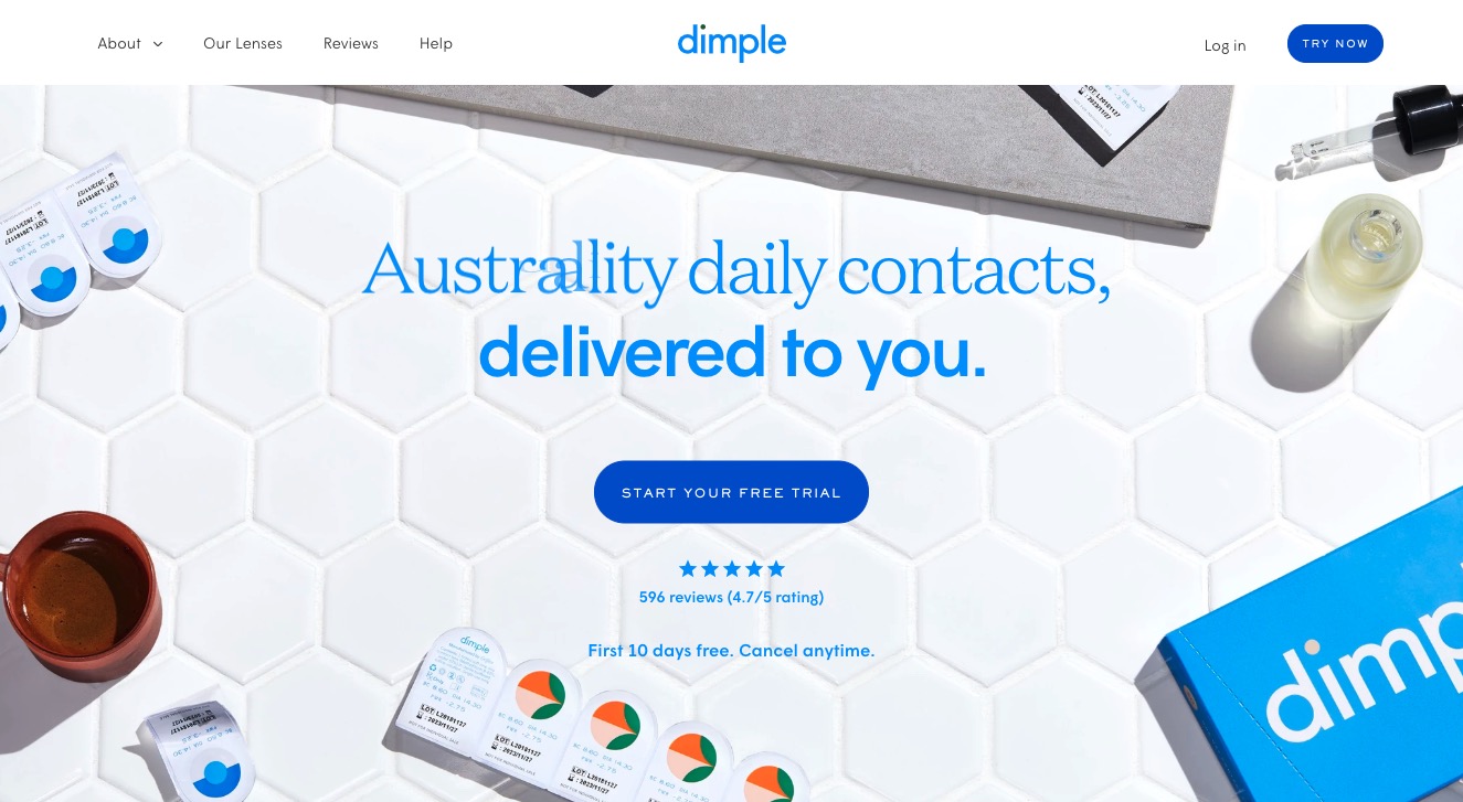Dimple Shopify e-commerce design
